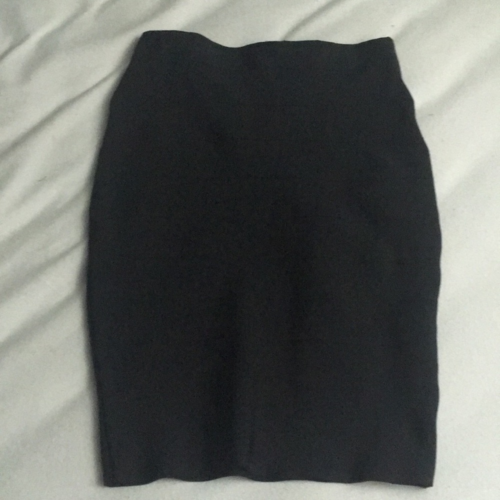 Black Tight Office Skirt